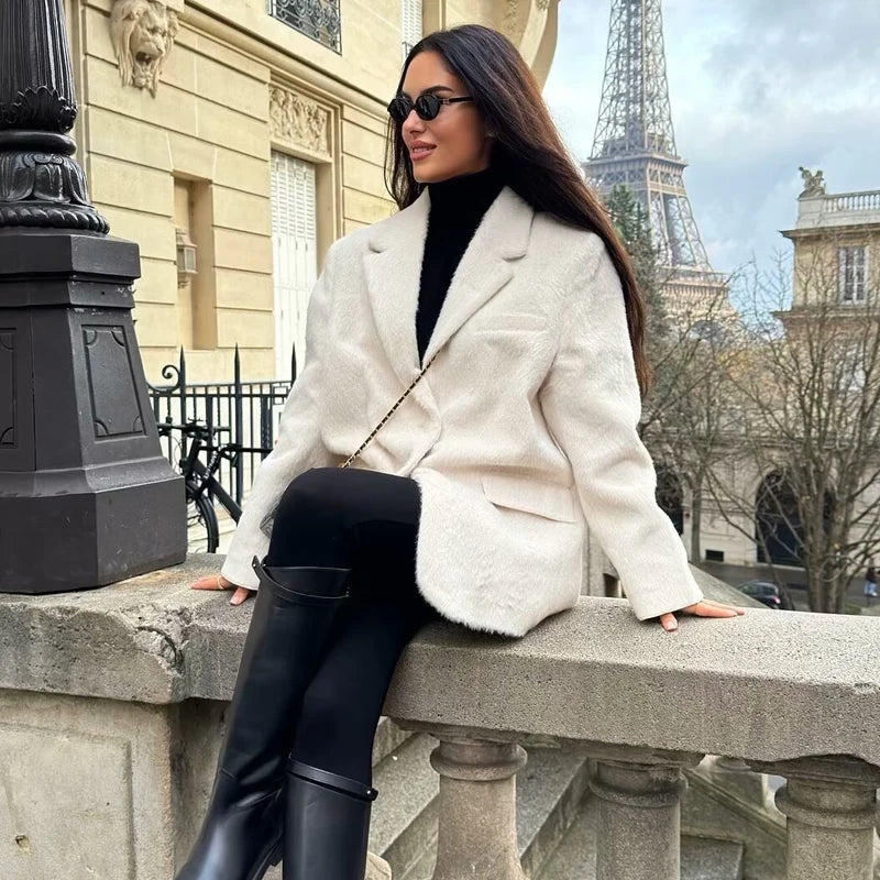 Isabella Soft Fur Blazer