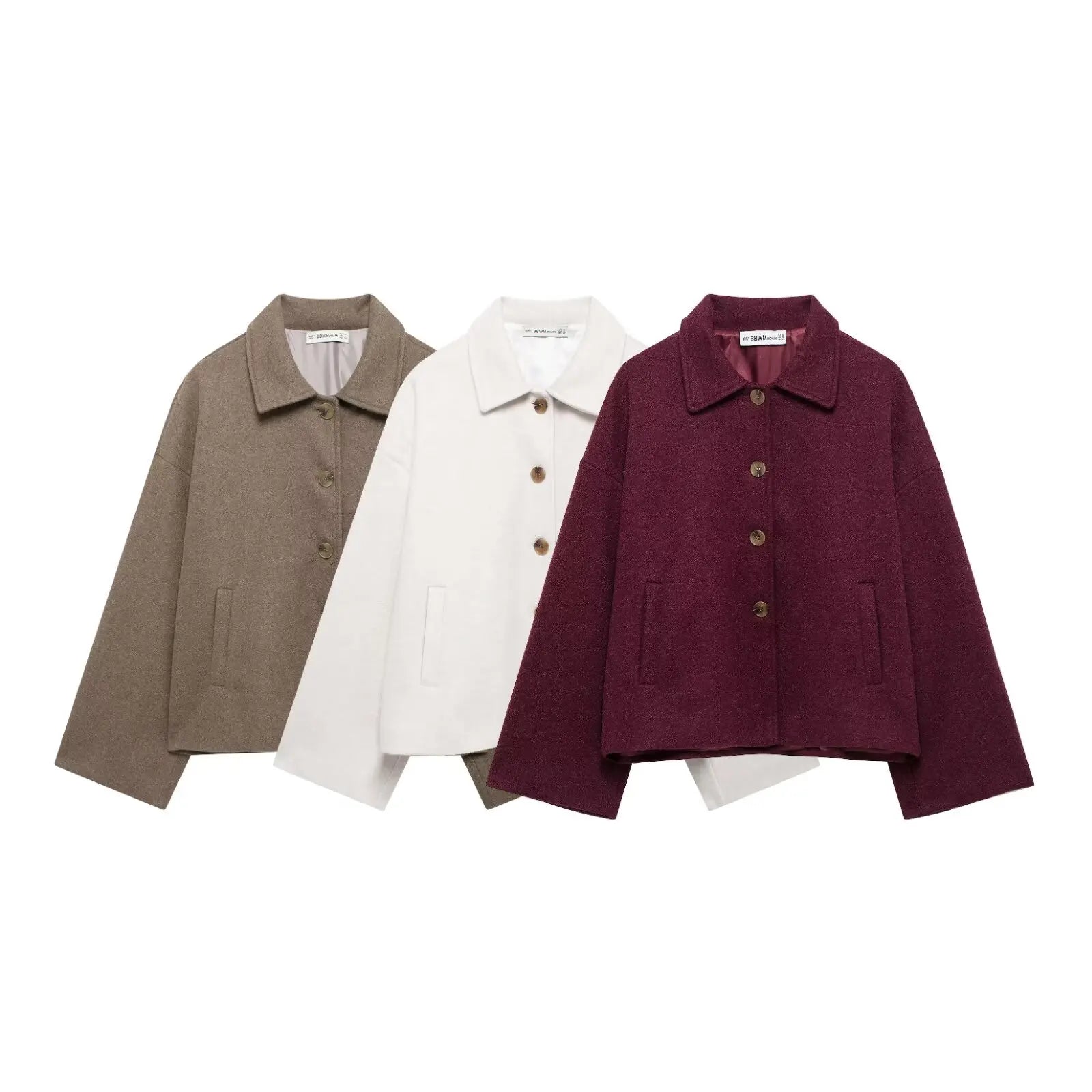 Ava Button-Up Wool Jacket