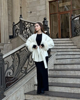 Aurelia Faux Fur Wool Coat