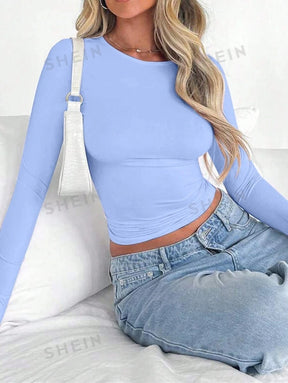 Livia Long Sleeve Crop Top
