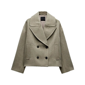 Camille Double-Breasted Wool Coat