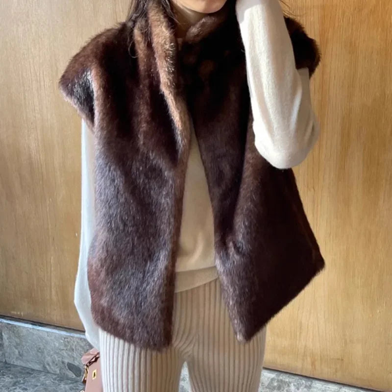 Margaux Fur Vest xxxxxxxxxxxxxxxxxxxxx (maten)