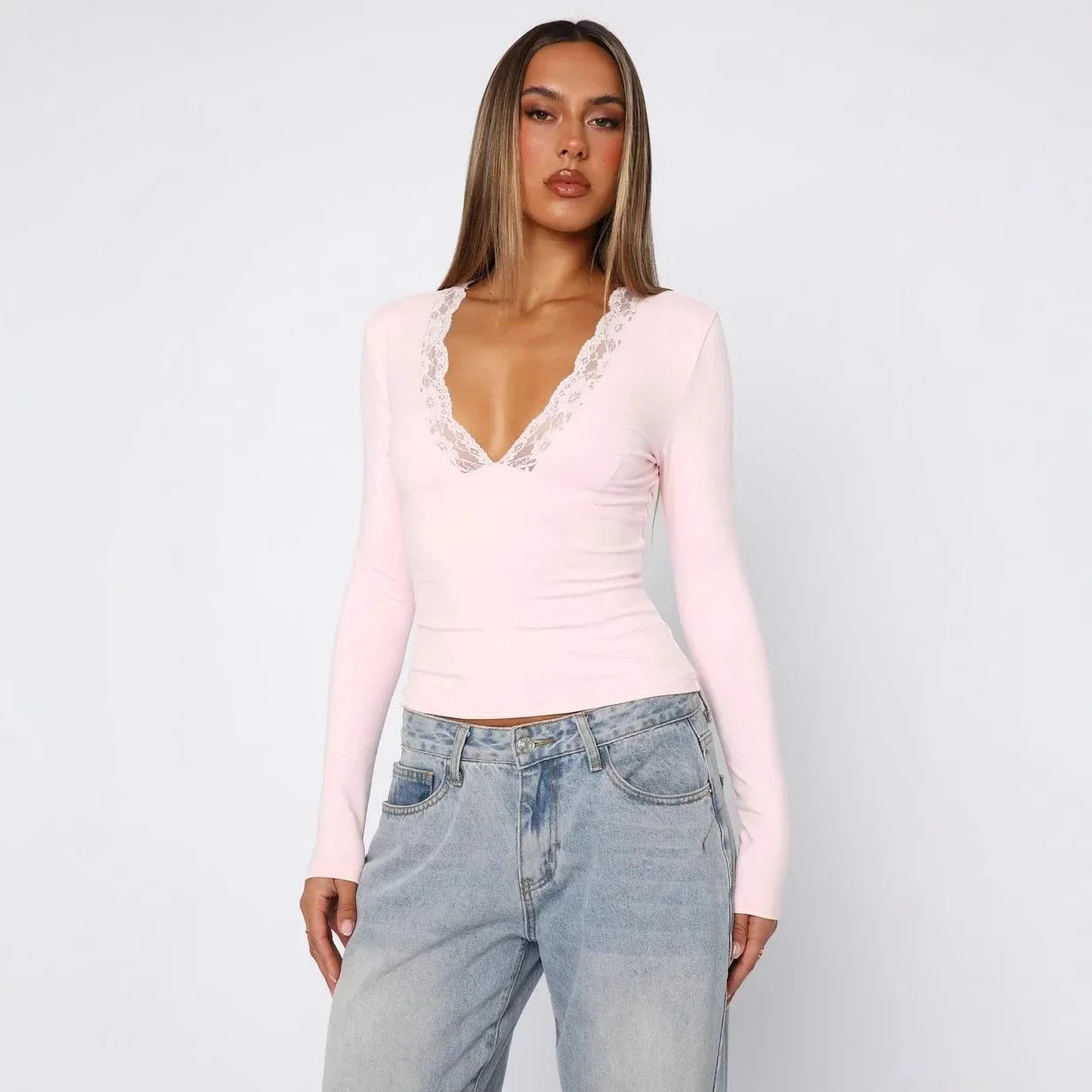 Renée Lace Trim Top