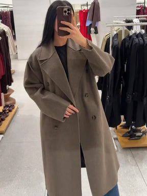 Camille Double-Breasted Wool Coat