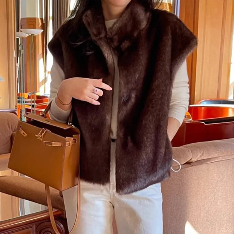 Margaux Fur Vest xxxxxxxxxxxxxxxxxxxxx (maten)