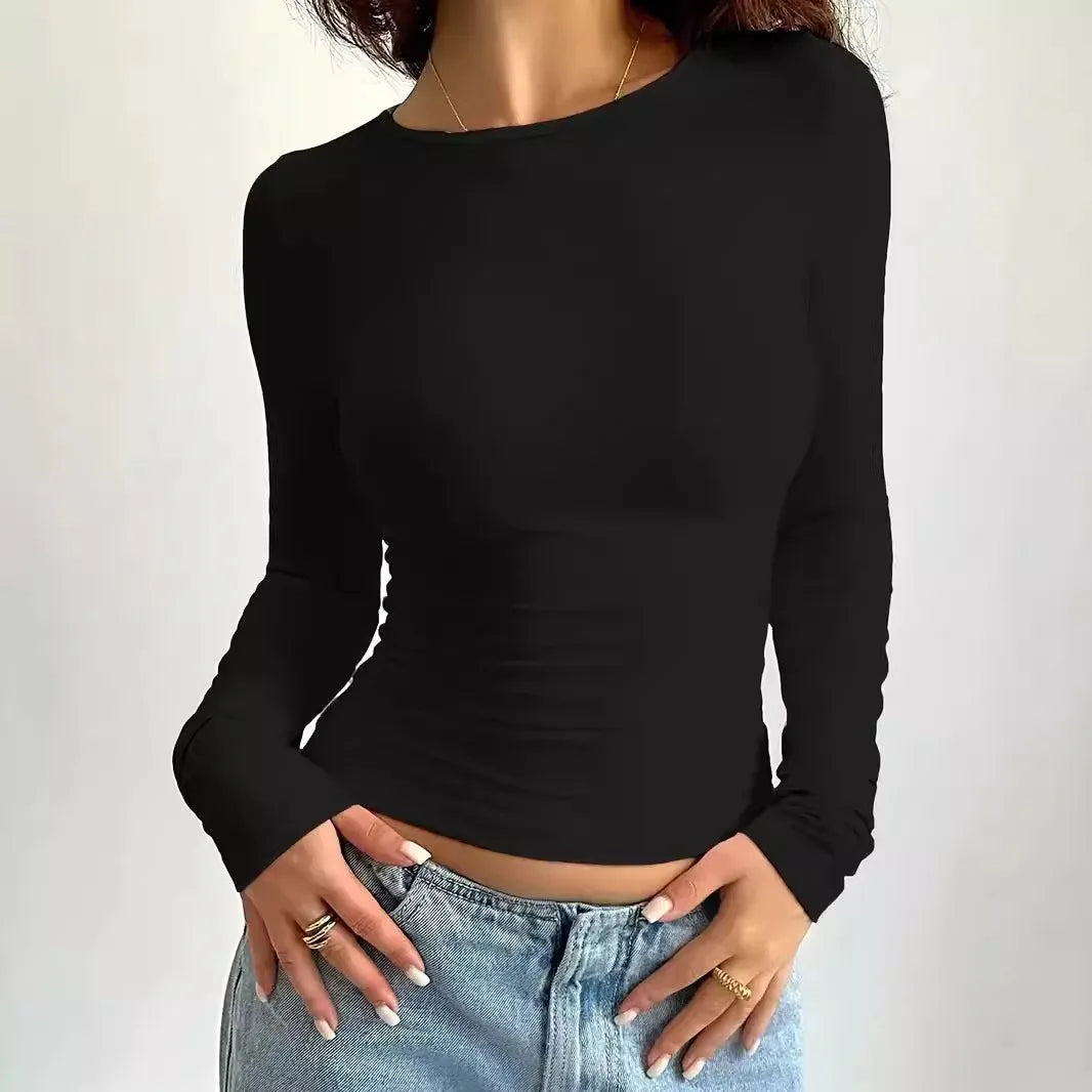 Livia Long Sleeve Crop Top