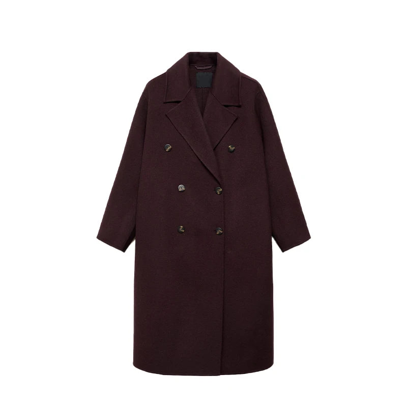 Camille Double-Breasted Wool Coat