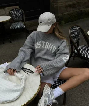 Varsity Knit Sweater