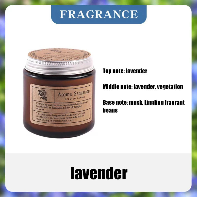 Amber Glass Soy Candle