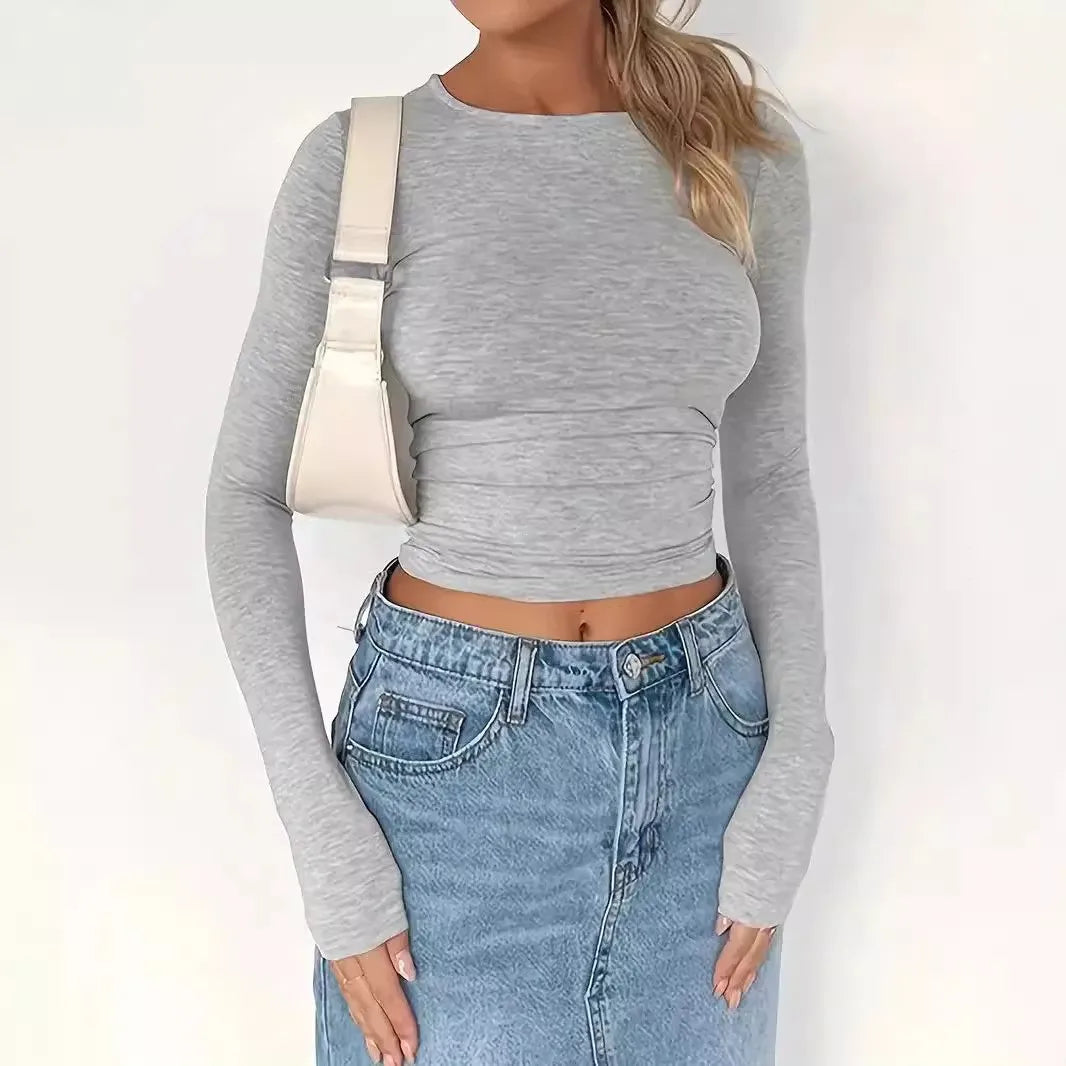 Livia Long Sleeve Crop Top
