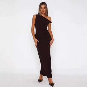 Aria Asymmetrical Maxi Dress