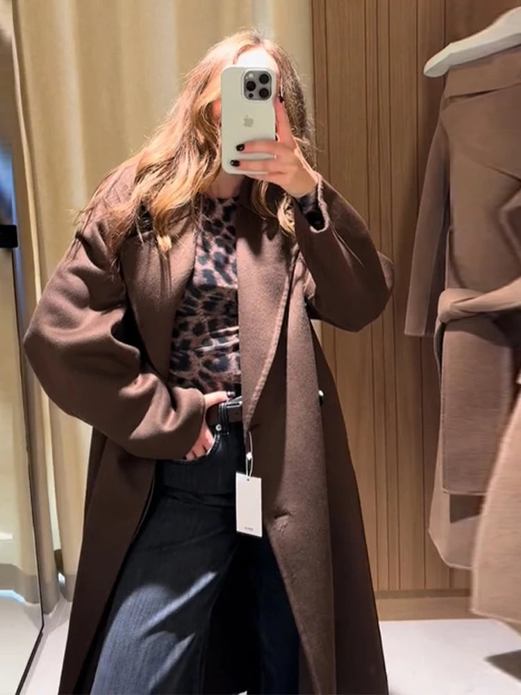 Camille Double-Breasted Wool Coat