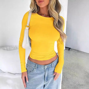 Livia Long Sleeve Crop Top
