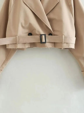 Élodie Cropped Trench Jacket