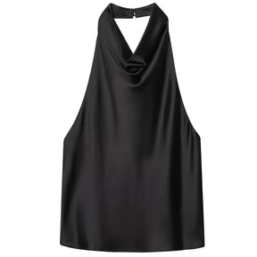 Sienna Satin Halter Top
